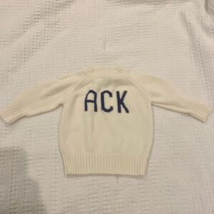 Ellsworth and Ivey Kids ACK Nantucket sweater white size 12-18 months